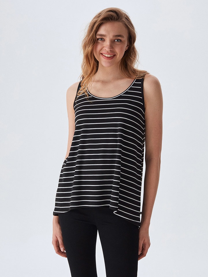 LTB Top "Gecaha" w kolorze czarnym rozmiar: XS