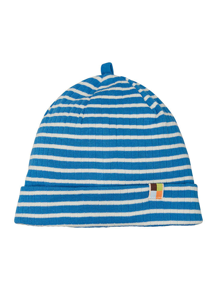 loud + proud Czapka beanie w kolorze niebiesko-białym rozmiar: 122/128