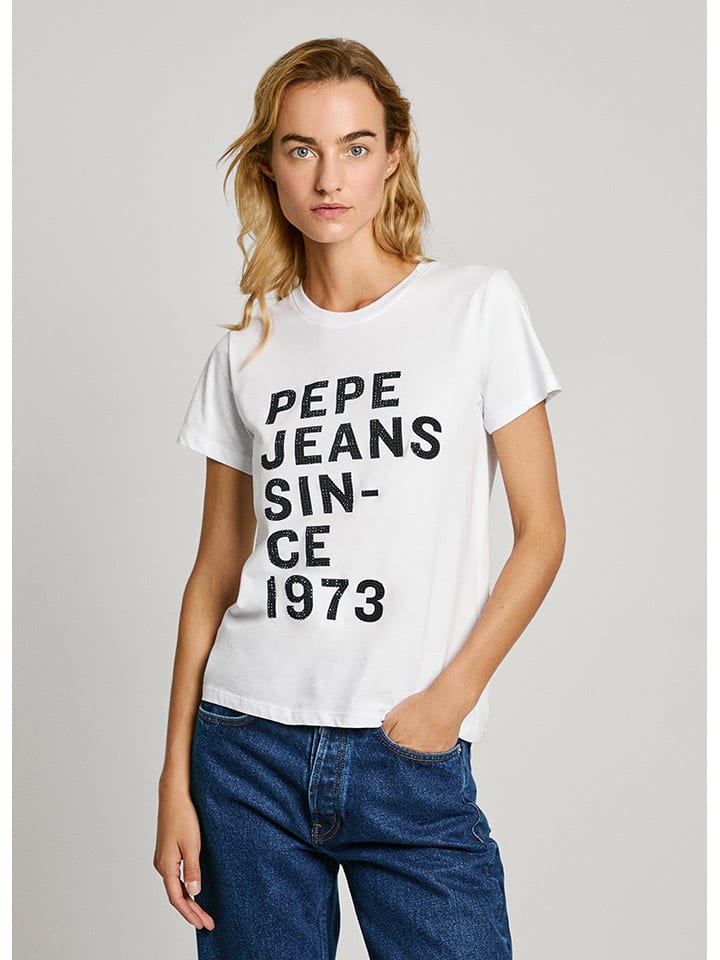 Pepe Jeans Koszulka w kolorze białym rozmiar: M
