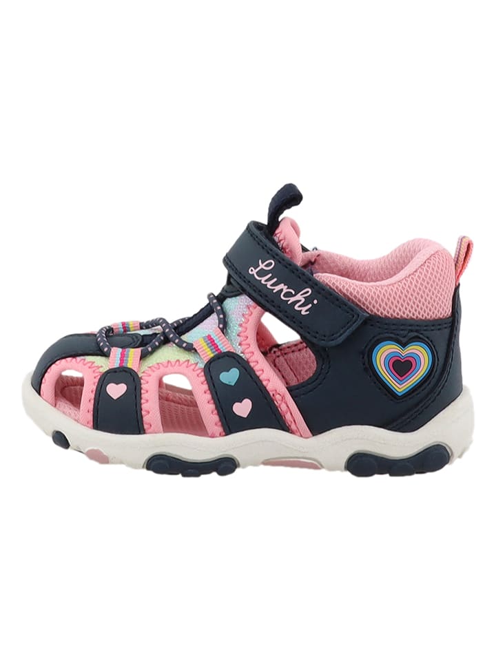 Lurchi Półsandały "Nala" w kolorze granatowo-jasnoróżowym rozmiar: 26