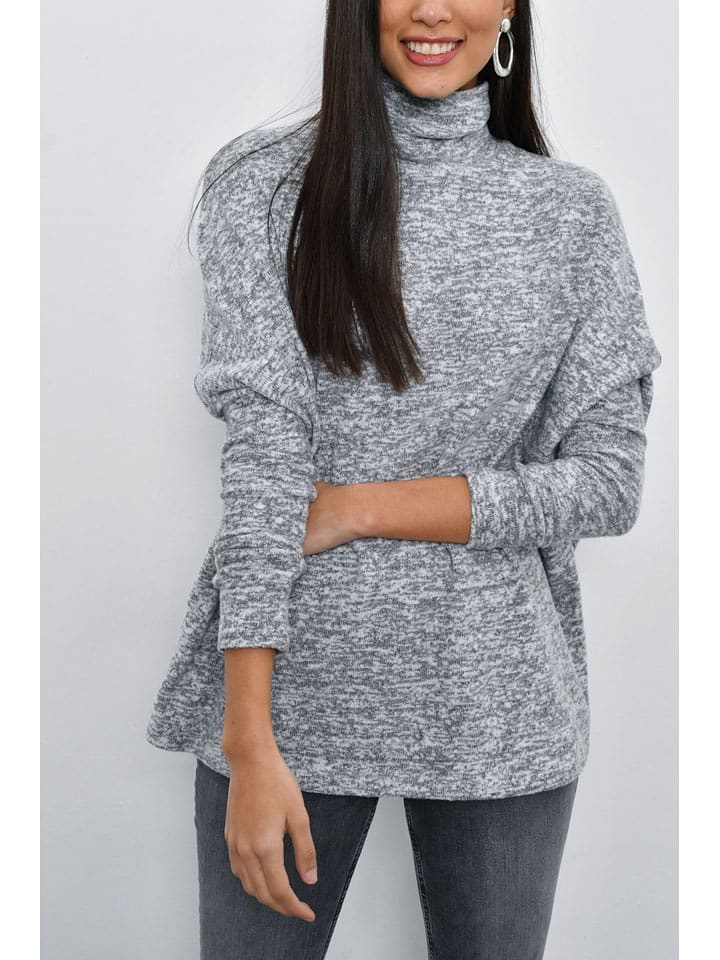 Milan Kiss Sweter w kolorze szarym rozmiar: XL