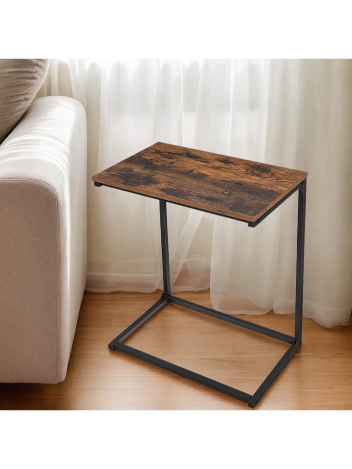 VASAGLE Stolik w kolorze brązowo-czarnym - 55 x 66 x 35 cm rozmiar: onesize