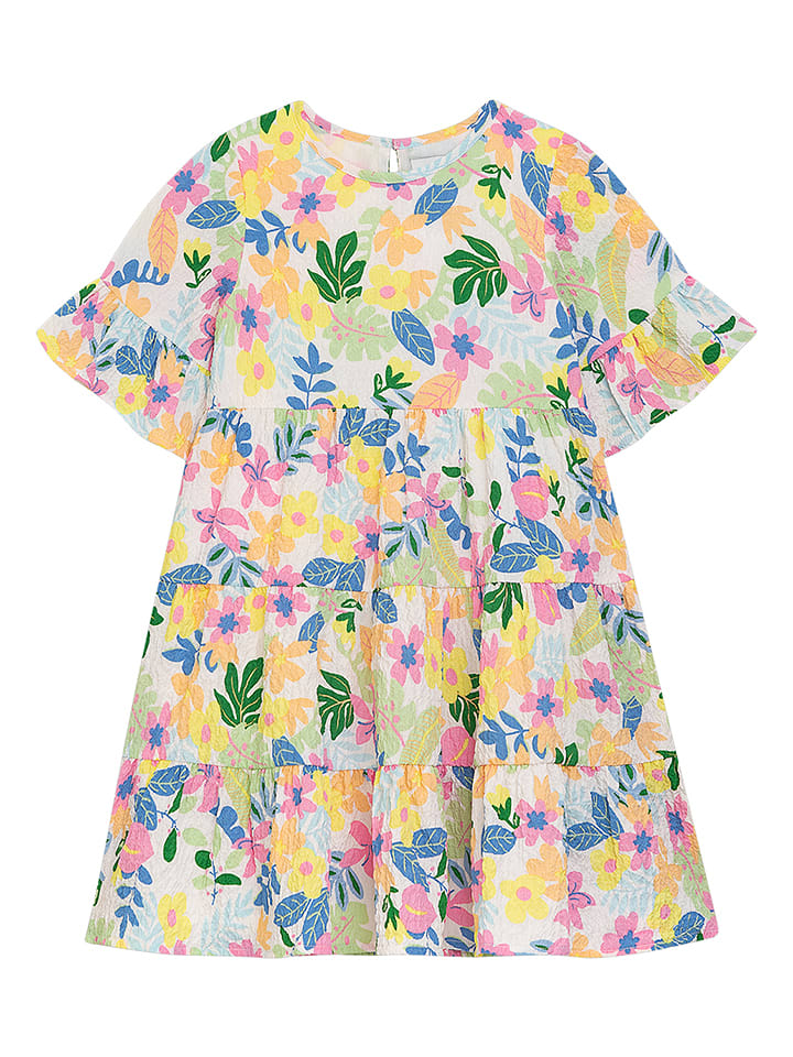 Danamade Sukienka "Dyade" w kolorze zielono-jasnoróżowo-niebieskim rozmiar: 92