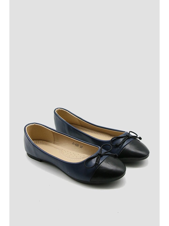 Bellucci Baleriny w kolorze granatowo-czarnym rozmiar: 40