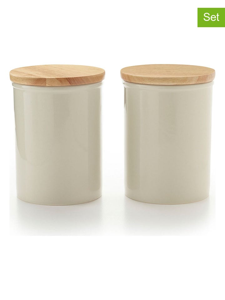 Brandt Pojemniki (2 szt.) w kolorze kremowo-jasnobrązowym - 1,3 l rozmiar: onesize