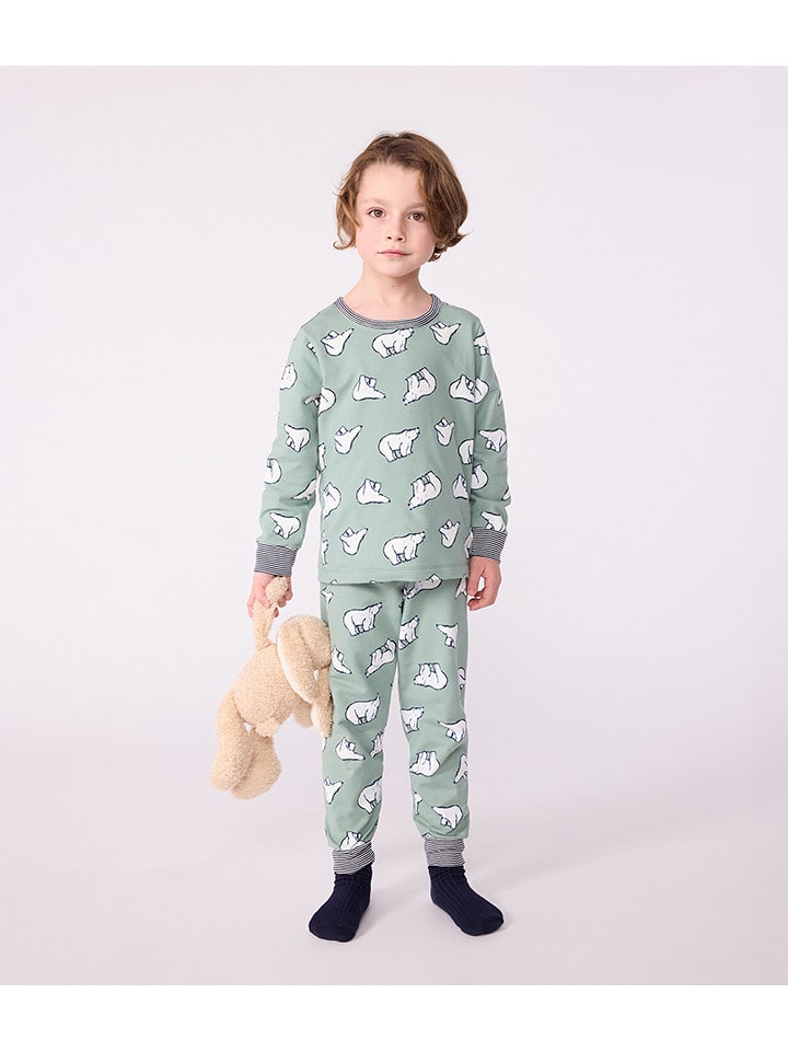 PETIT BATEAU Piżama w kolorze zielonym rozmiar: 92