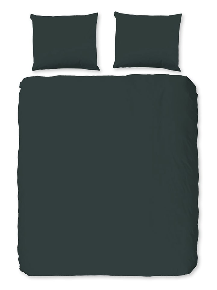 Good Morning Komplet pościeli w kolorze ciemnozielonym rozmiar: 135x200 cm