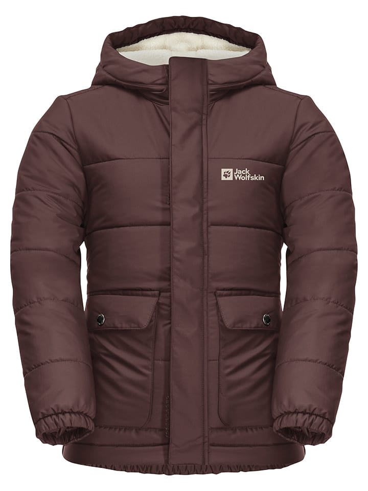 Jack Wolfskin Kurtka zimowa "Snow Fox" w kolorze jagodowym rozmiar: 128