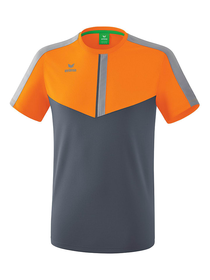 erima Koszulka sportowa "Squad" w kolorze pomarańczowo-antracytowym rozmiar: S