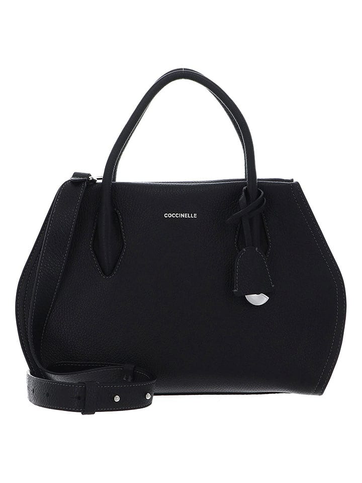 COCCINELLE Skórzana torebka w kolorze czarnym - 30 x 20 x 13 cm rozmiar: onesize