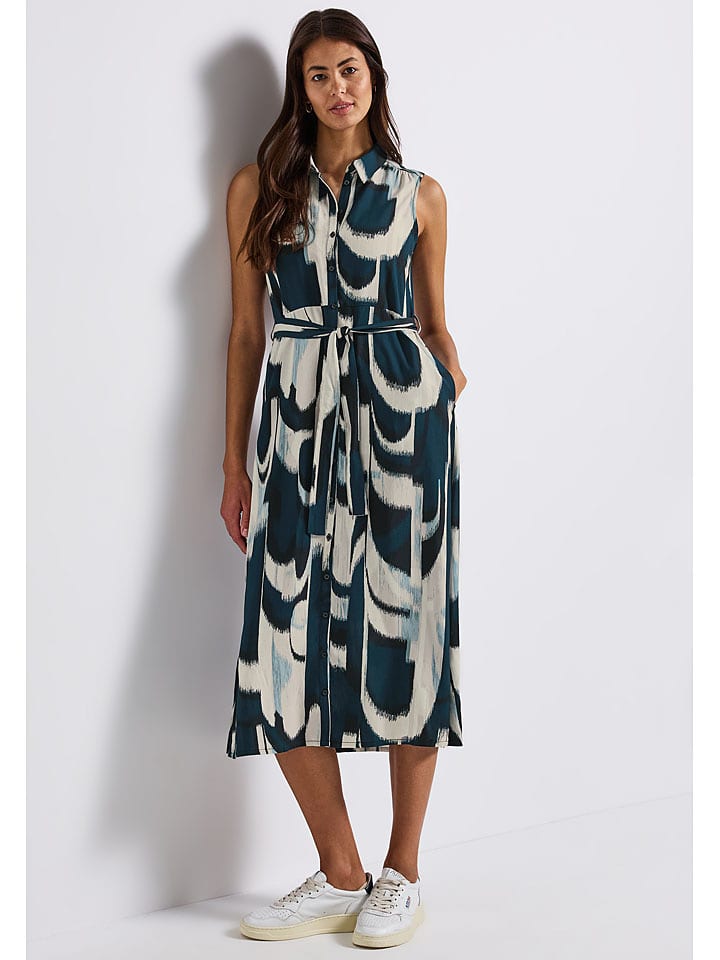 Street One Sukienka w kolorze kremowo-morskim rozmiar: 36