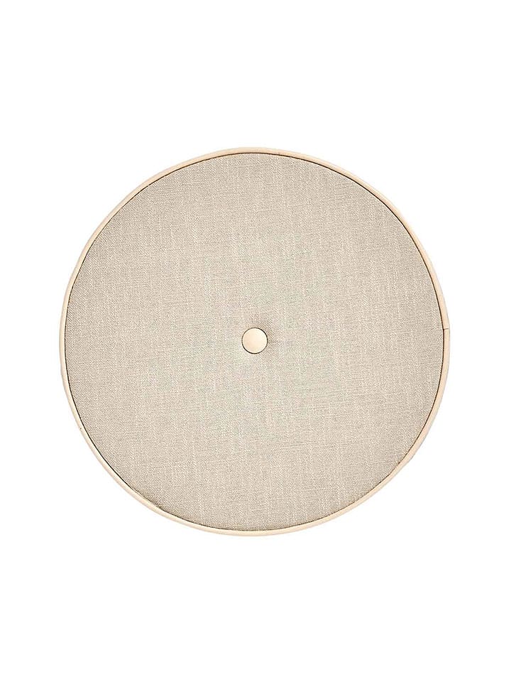 OYOY living design Poduszka "Asa" w kolorze beżowym na krzesło - Ø 40 cm rozmiar: onesize