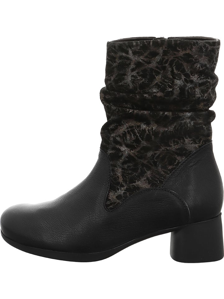 Think! Skórzane botki w kolorze czarnym rozmiar: 37