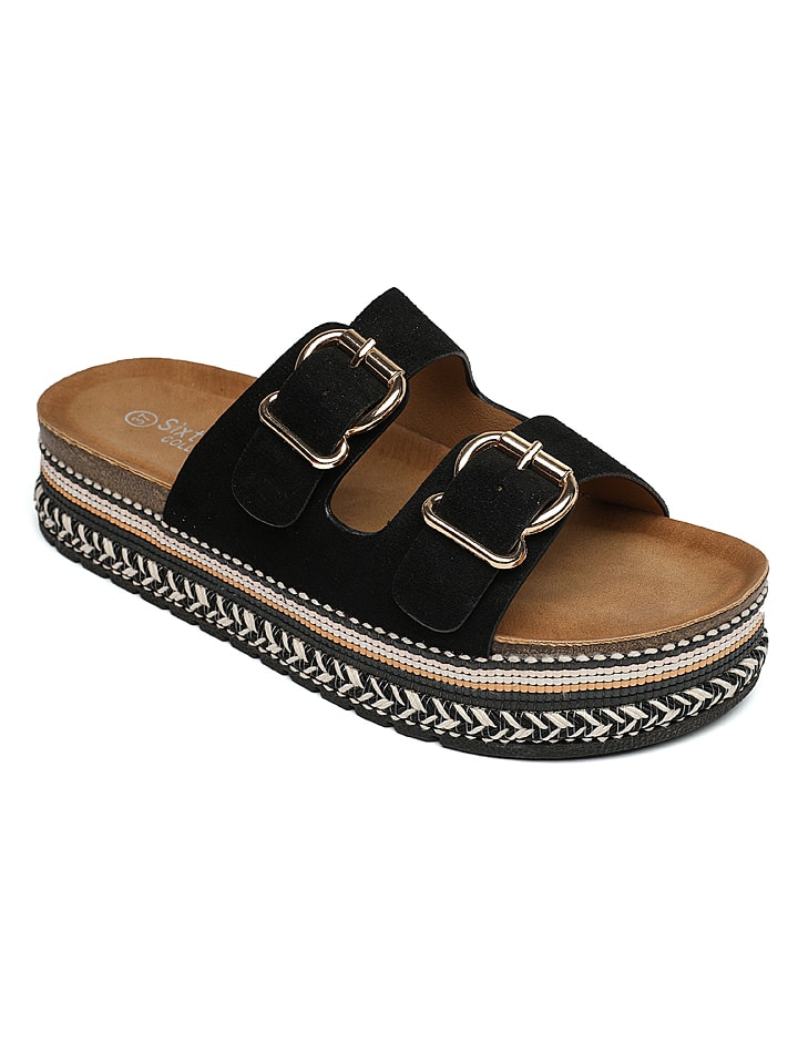 Sixth Sens Klapki w kolorze czarnym rozmiar: 39