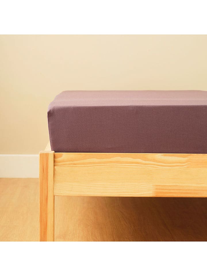 BELLA MAISON Prześcieradło "Basic" w kolorze fioletowym na gumce rozmiar: 100x200 cm