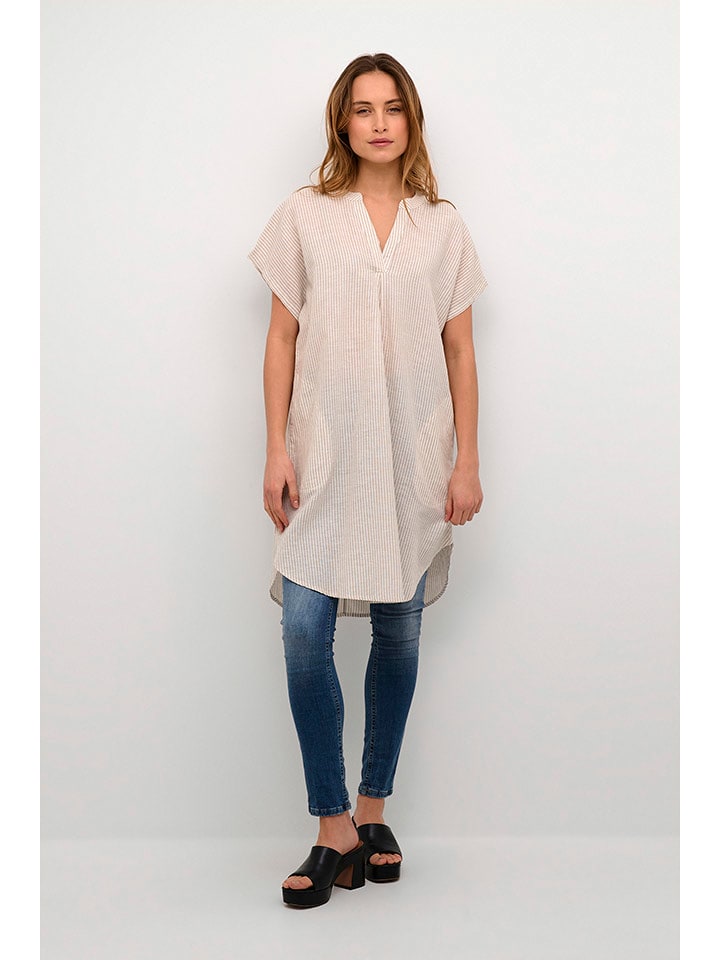 CULTURE Sukienka w kolorze kremowym rozmiar: S