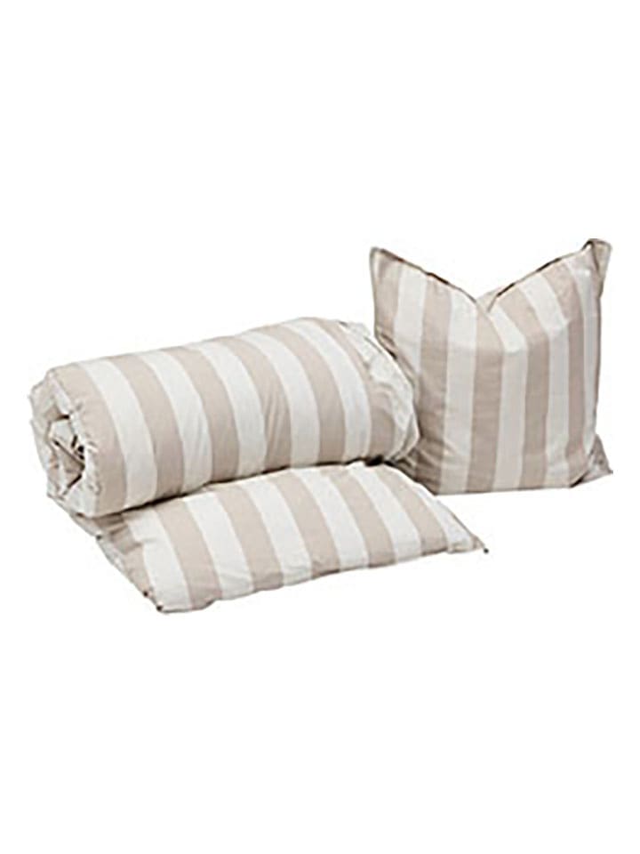 OYOY mini Komplet pościeli "Shima" w kolorze jasnobrązowym rozmiar: 70x100 cm