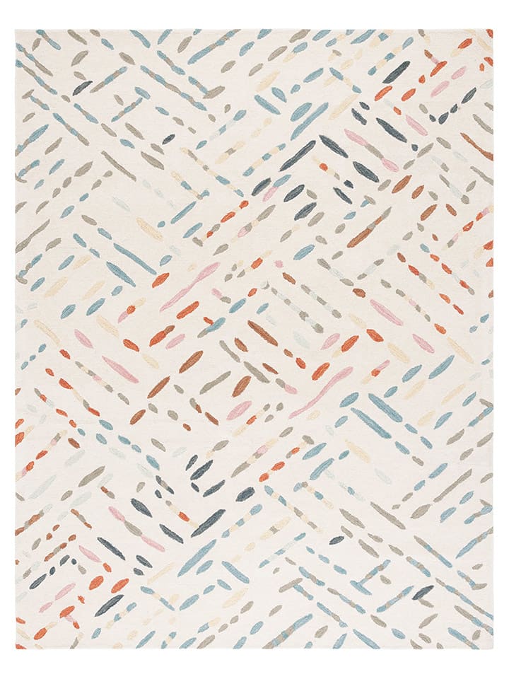 Safavieh Wełniany dywan w kolorze jasnoróżowo-błękitno-kremowym rozmiar: 122x183 cm