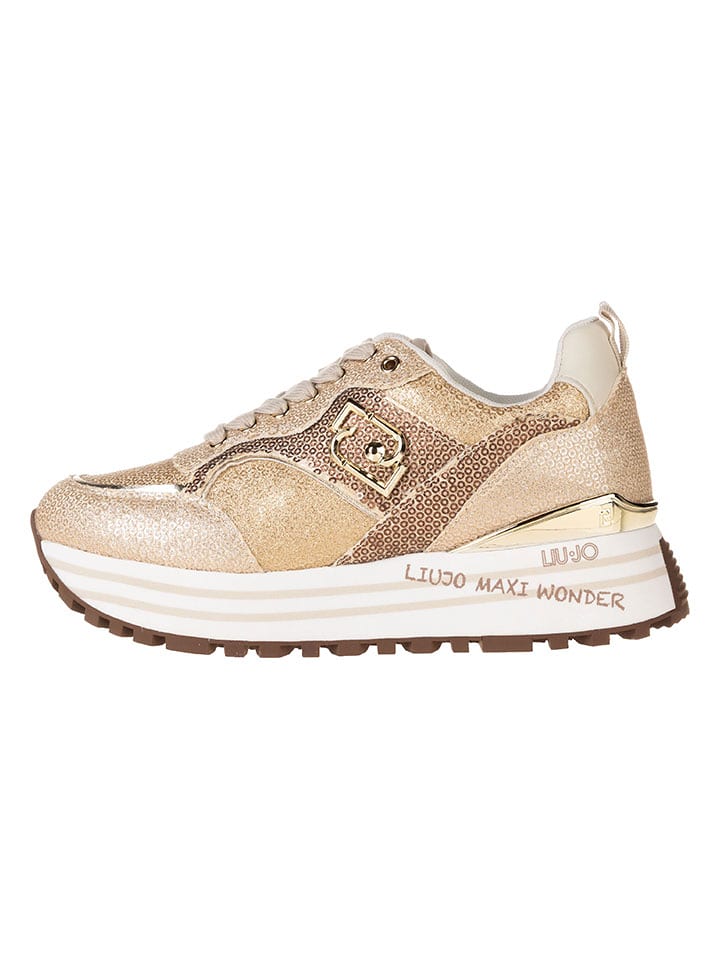 Liu Jo Sneakersy "Maxi Wonder 73" w kolorze złotym rozmiar: 39