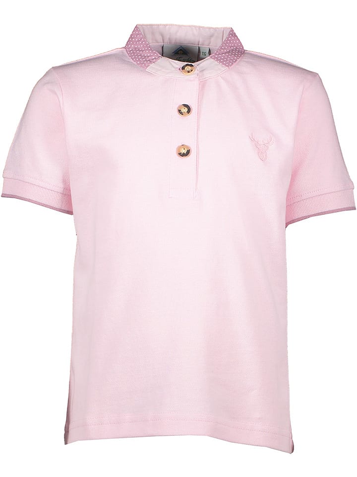 Isartrachten Koszulka polo w kolorze jasnoróżowym rozmiar: 74