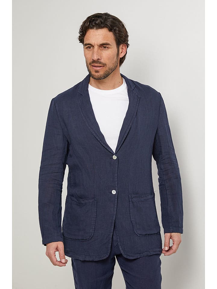 Lin Passion Lniana marynarka w kolorze granatowym rozmiar: M/L