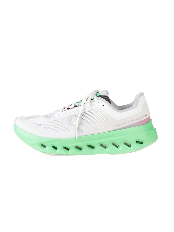 ON RUNNING Buty "Cloudsurfer next" w kolorze biało-zielonym do biegania rozmiar: 44