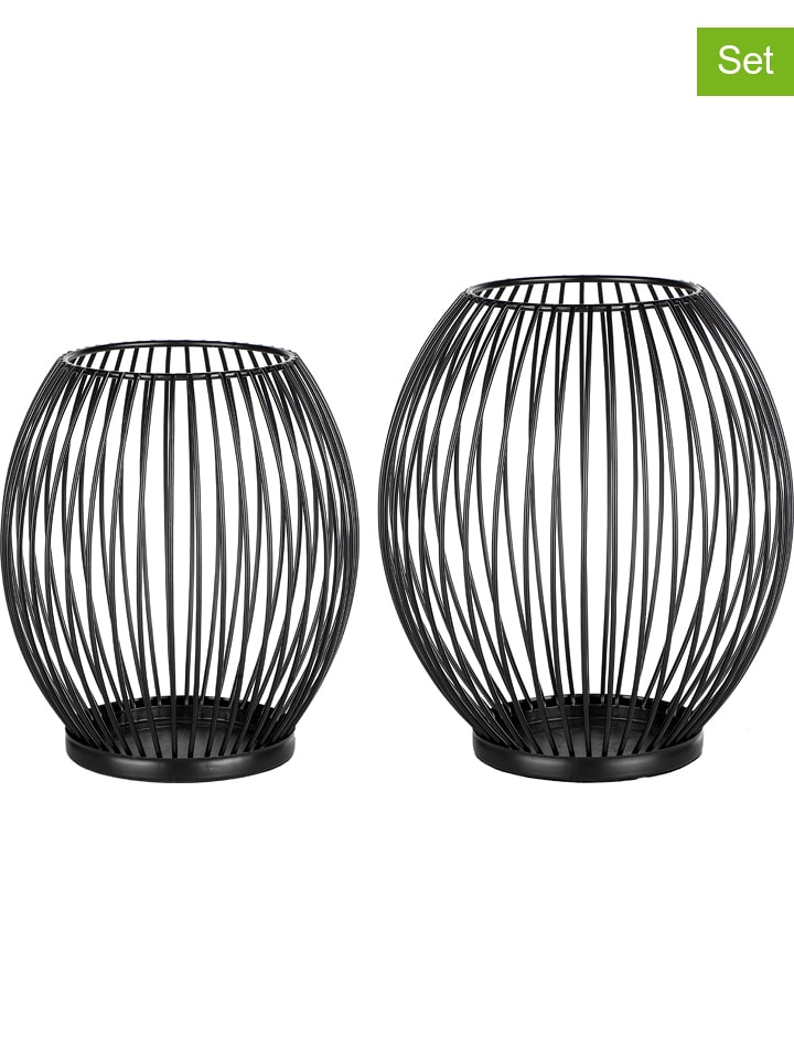 Nordheim Świeczniki (2 szt.) w kolorze czarnym rozmiar: onesize