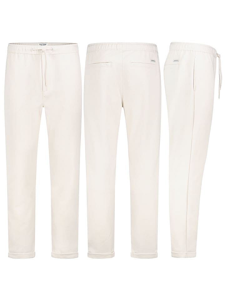 Eight2Nine Spodnie chino w kolorze białym rozmiar: S