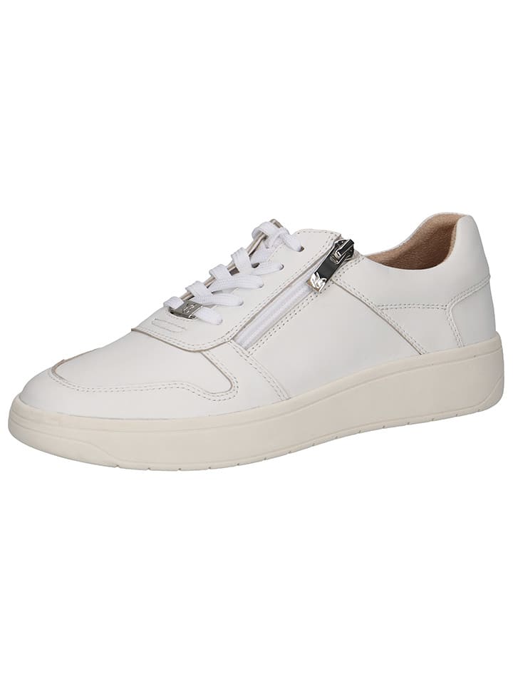 Caprice Skórzane sneakersy w kolorze białym rozmiar: 36