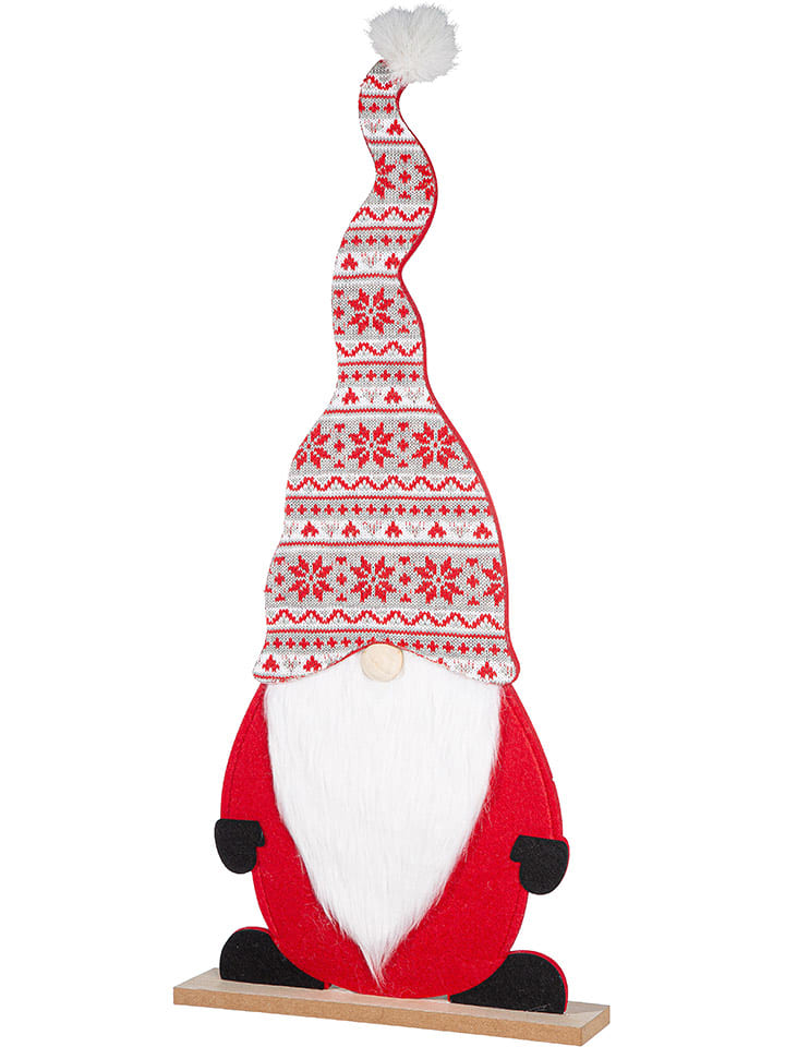 GILDE Dekoracja "Willy" w kolorze czerwono-białym - 30 x 67 x 6 cm rozmiar: onesize