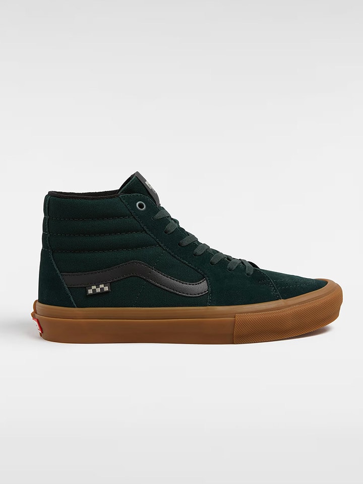 Vans Skórzane sneakersy "Sk8-Hi" w kolorze zielonym rozmiar: 40