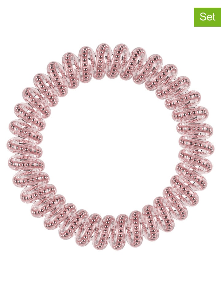 Invisibobble Gumki spiralne (6 szt.) "Slim" w kolorze jasnoróżowym rozmiar: onesize