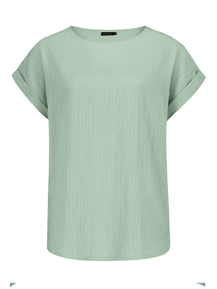 Sublevel Bluzka w kolorze miętowym rozmiar: L