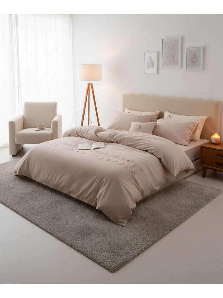 Mijolnir Komplet pościeli renforcé w kolorze jasnoróżowym rozmiar: 135x200 cm