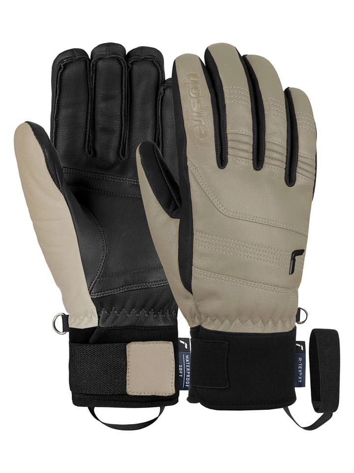 Reusch Rękawiczki narciarskie "Highland" w kolorze beżowym rozmiar: 10