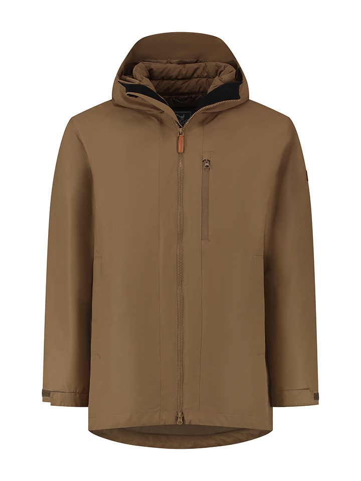 MGO leisure wear Kurtka przejściowa 3w1 "Liam" w kolorze jasnobrązowym rozmiar: XXL