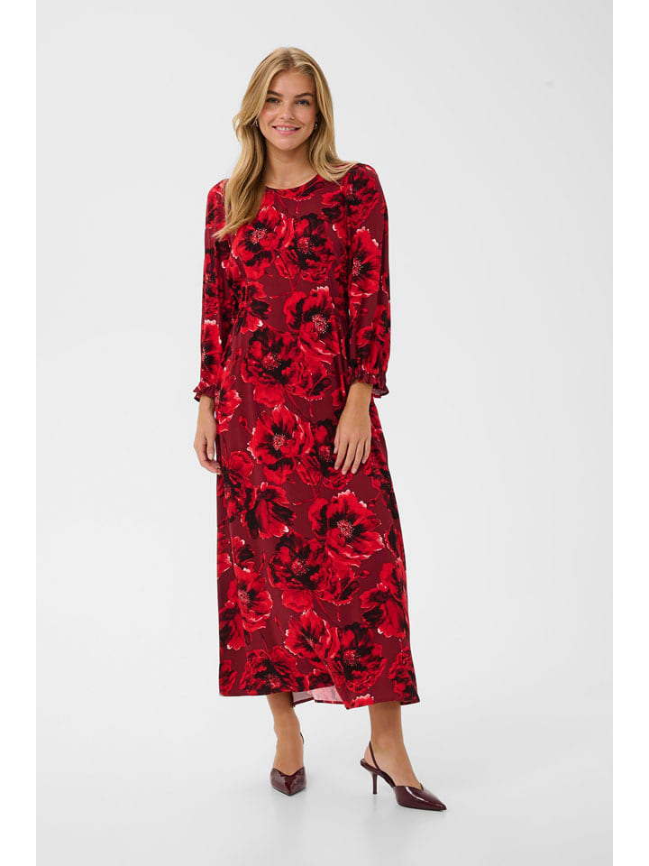 CULTURE Sukienka w kolorze czerwonym rozmiar: L