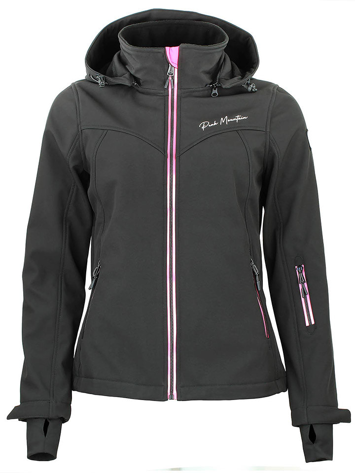 Peak Mountain Kurtka softshellowa "Amaleo" w kolorze czarnym rozmiar: XL