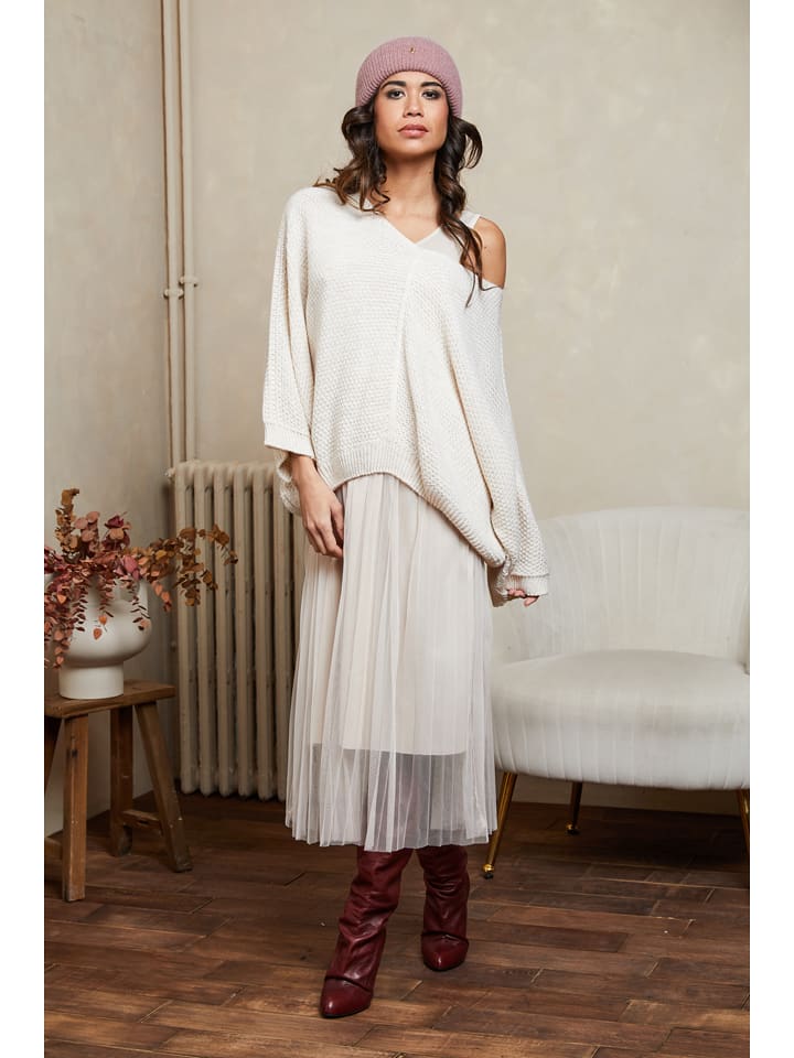 Joséfine 2-częściowy zestaw "Celene" w kolorze kremowym rozmiar: L