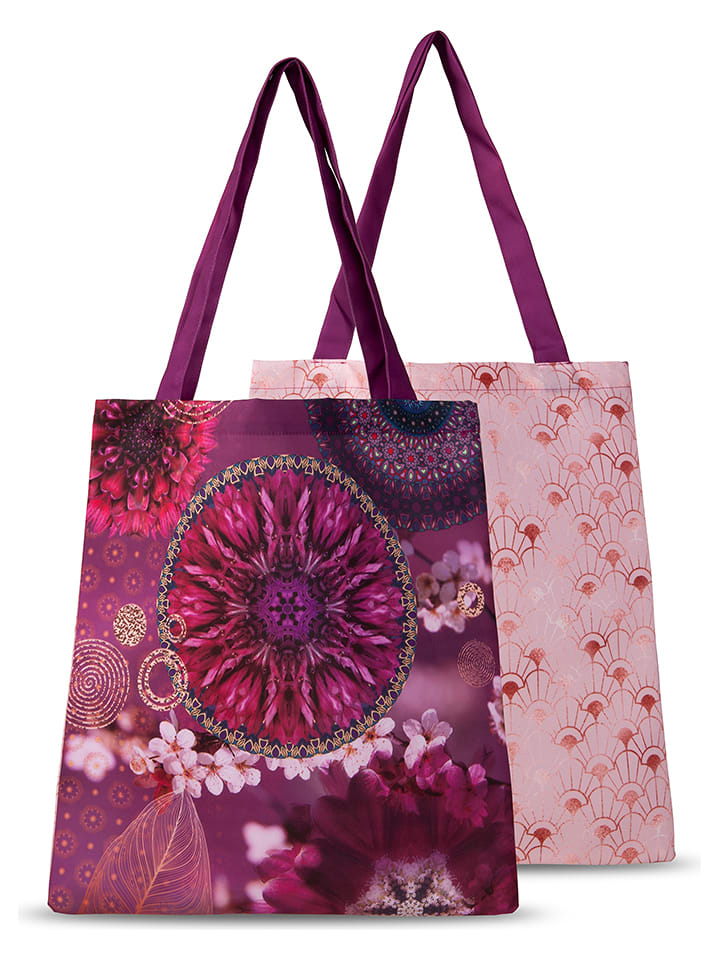 Hip Shopper bag "Aluna" w kolorze fioletowym - 45 x 40 cm rozmiar: 40x45 cm