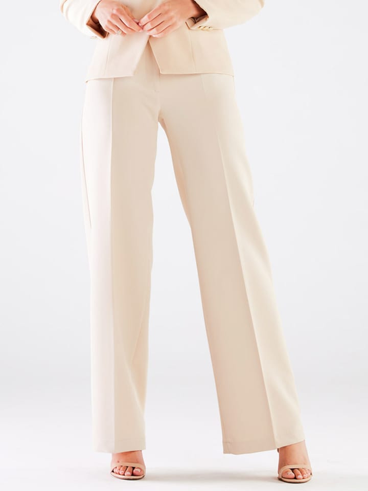 Awama Spodnie w kolorze beżowym rozmiar: L