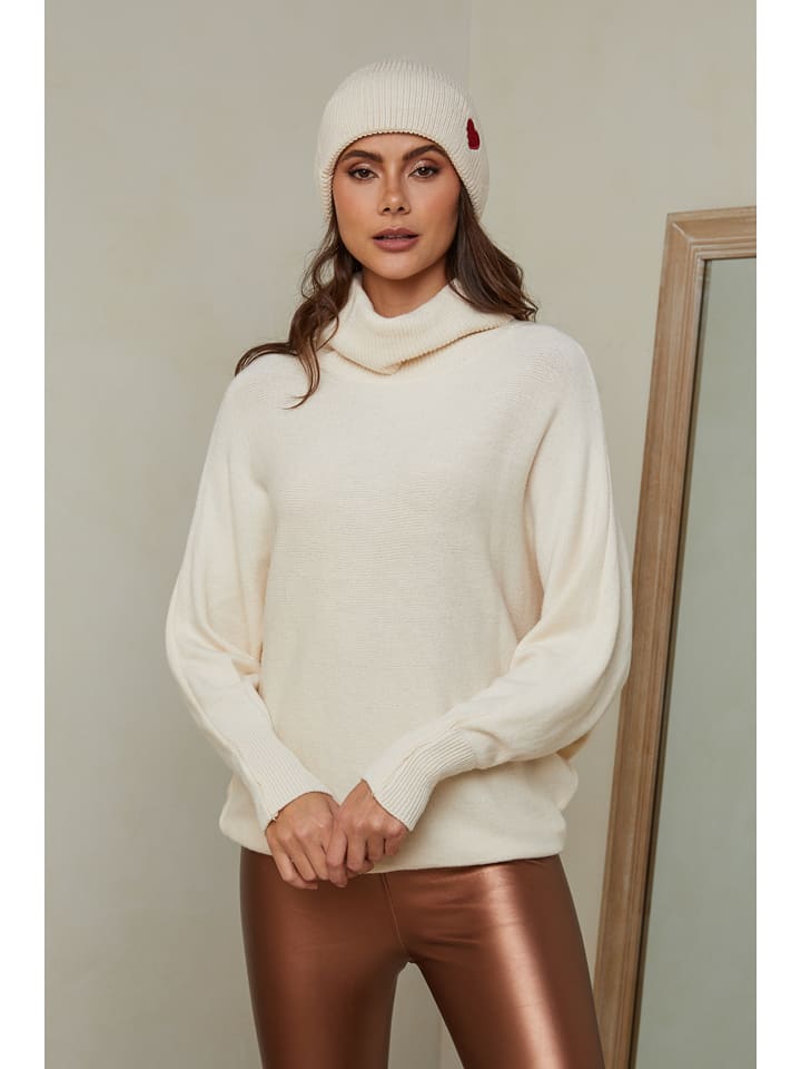Joséfine Sweter "Karcag" w kolorze kremowym rozmiar: XL