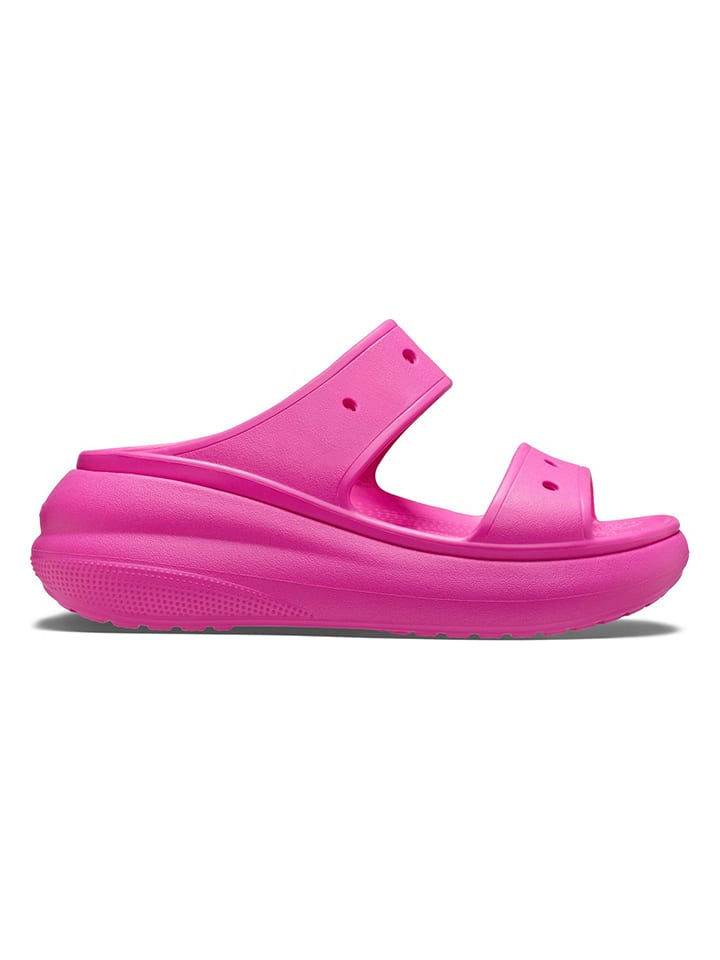 Crocs Klapki "Classic Crush" w kolorze różowym rozmiar: 42/43