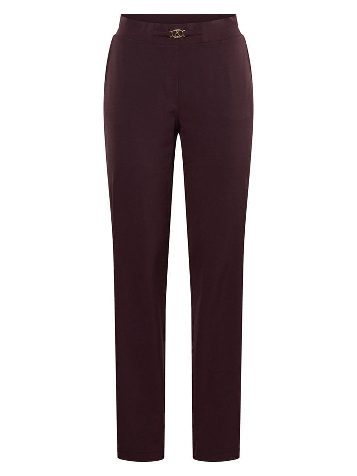 &Co Woman Spodnie "Pola" w kolorze brązowym rozmiar: 3XL