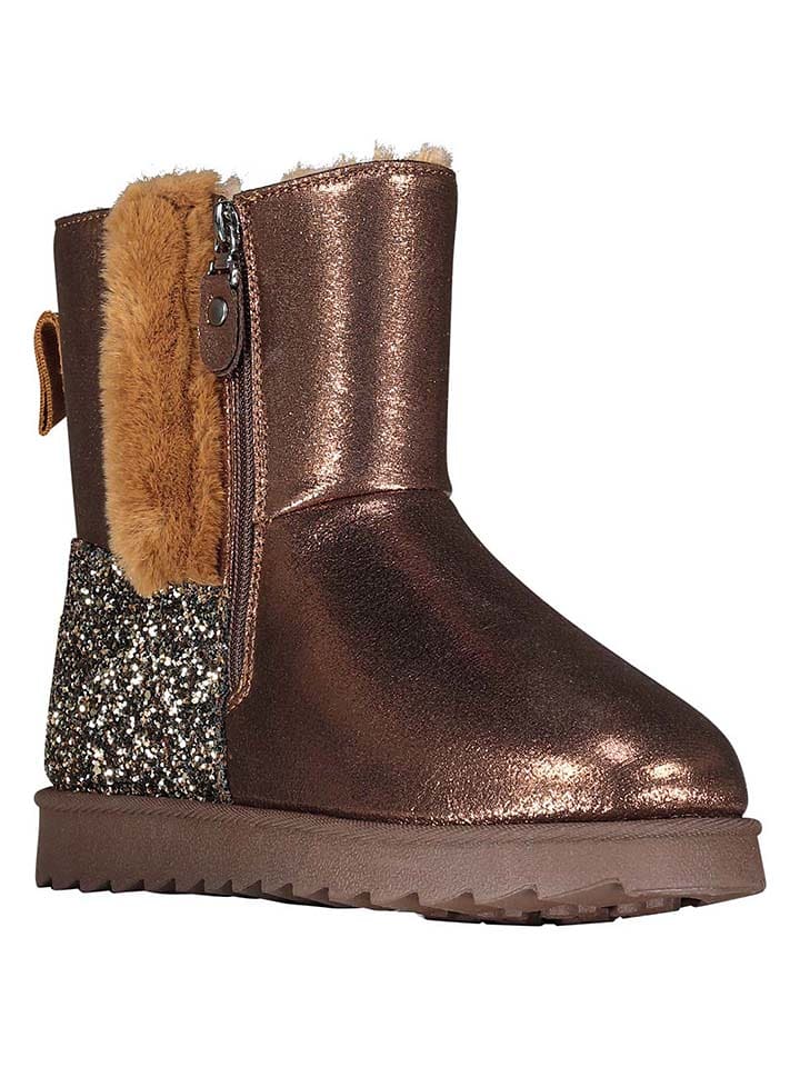 Geographical Norway Botki zimowe "Oglitter" w kolorze brązowym rozmiar: 39
