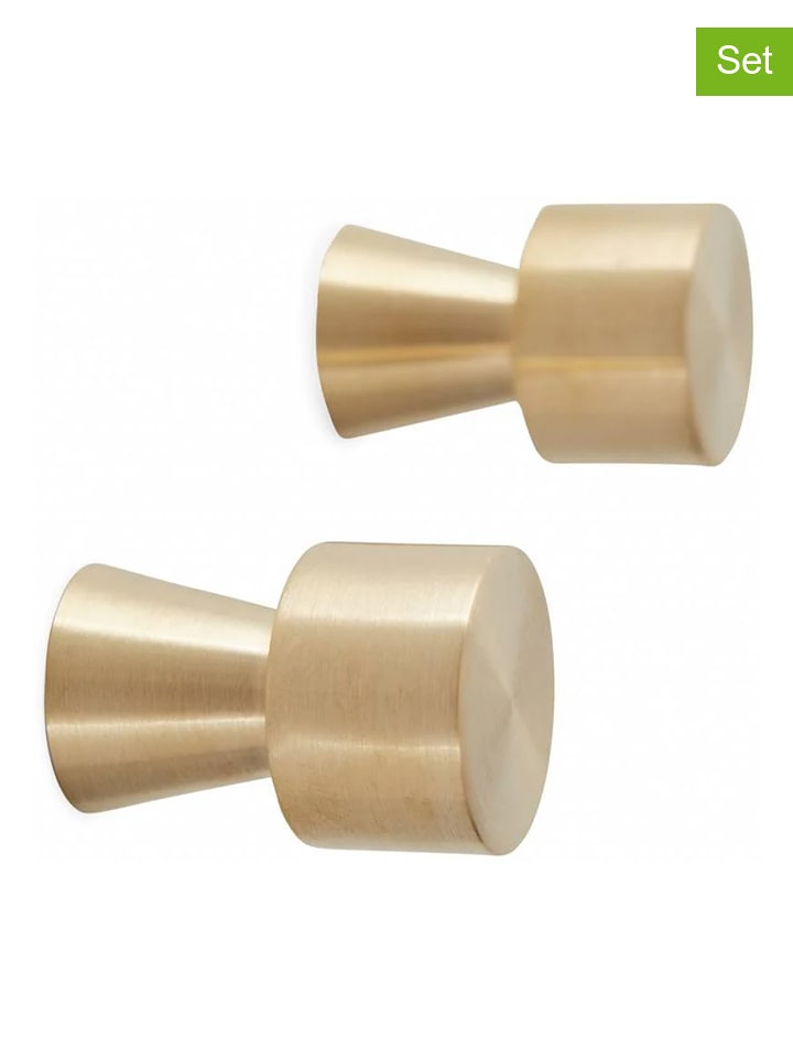 OYOY living design Uchwyty (2 szt.) w kolorze złotym do drzwi rozmiar: onesize