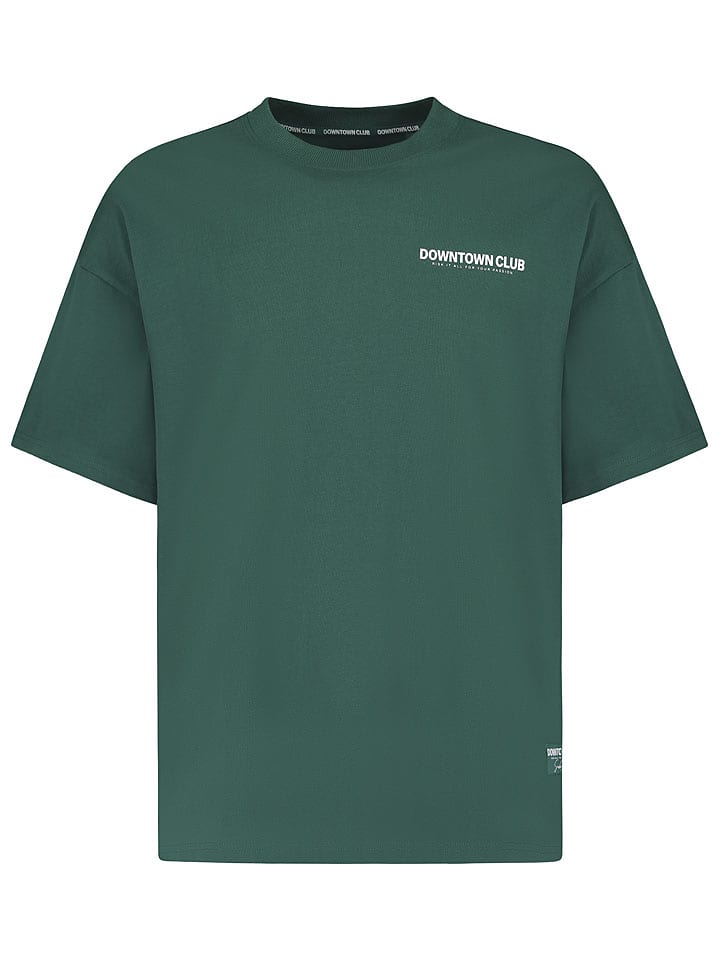 Sublevel Koszulka "Linus" w kolorze ciemnozielonym rozmiar: XL