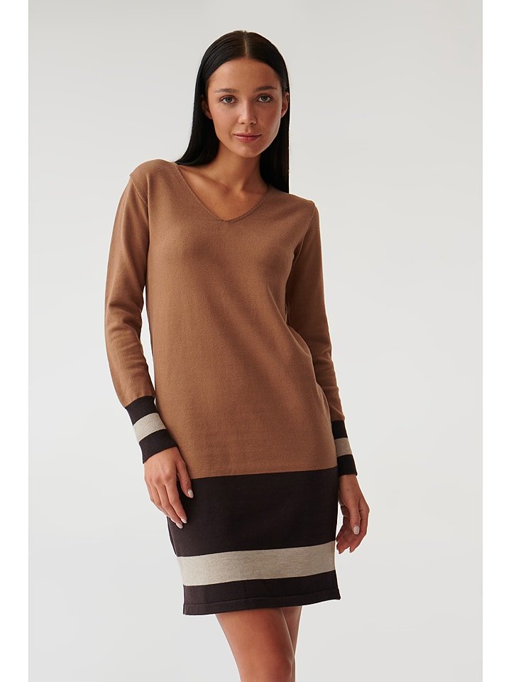 TATUUM Sukienka w kolorze jasnobrązowym rozmiar: XL