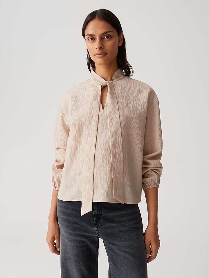 OPUS Bluzka "Fomantica" w kolorze beżowym rozmiar: 40