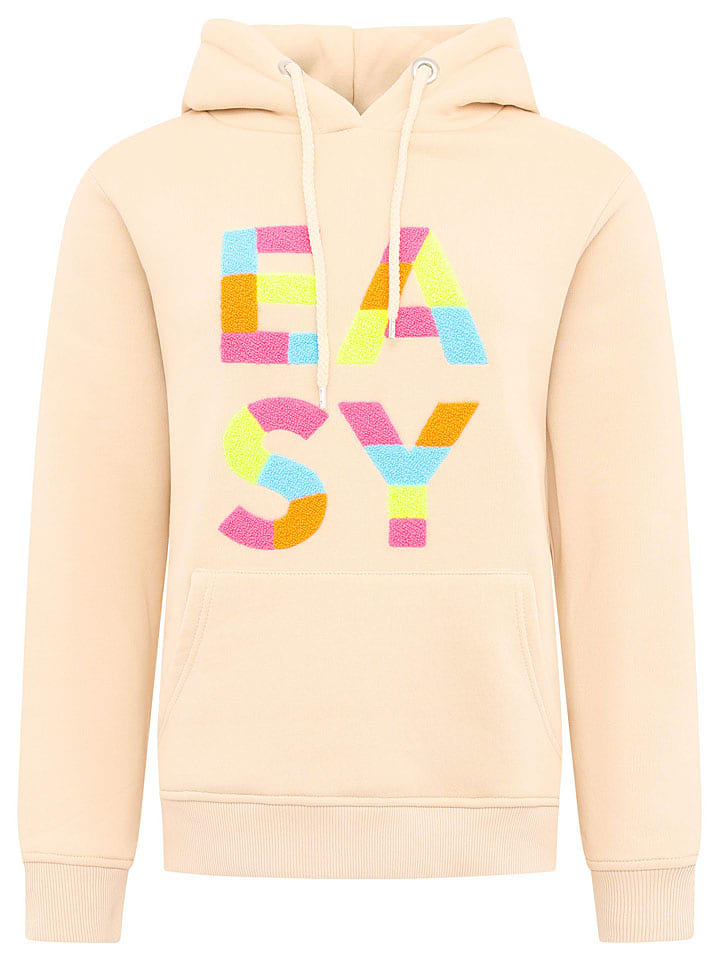 Zwillingsherz Bluza "EASY" w kolorze beżowym rozmiar: L/XL